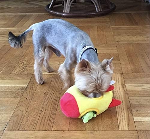 Exciting Interactive Squeaky Plush Hide and Seek Alien Puzzle Toy for Small Dogs – Perfect for Playtime and Bonding!