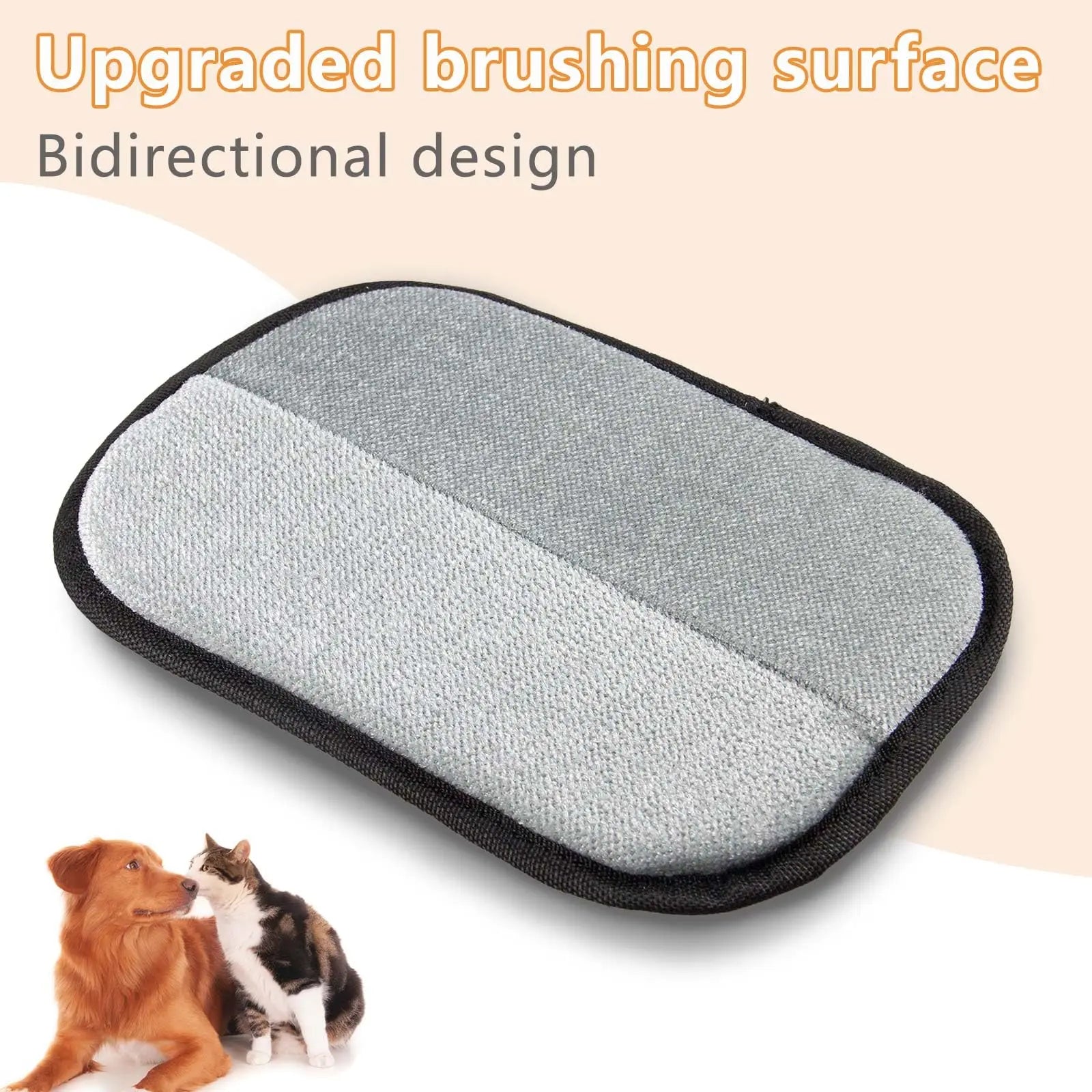 Electrostatic Pet Hair Removal Glove - Reusable Magic Brush for Efficient Hair Removal on Furniture, Carpets, and Car Seats (Black, 1 Pack)