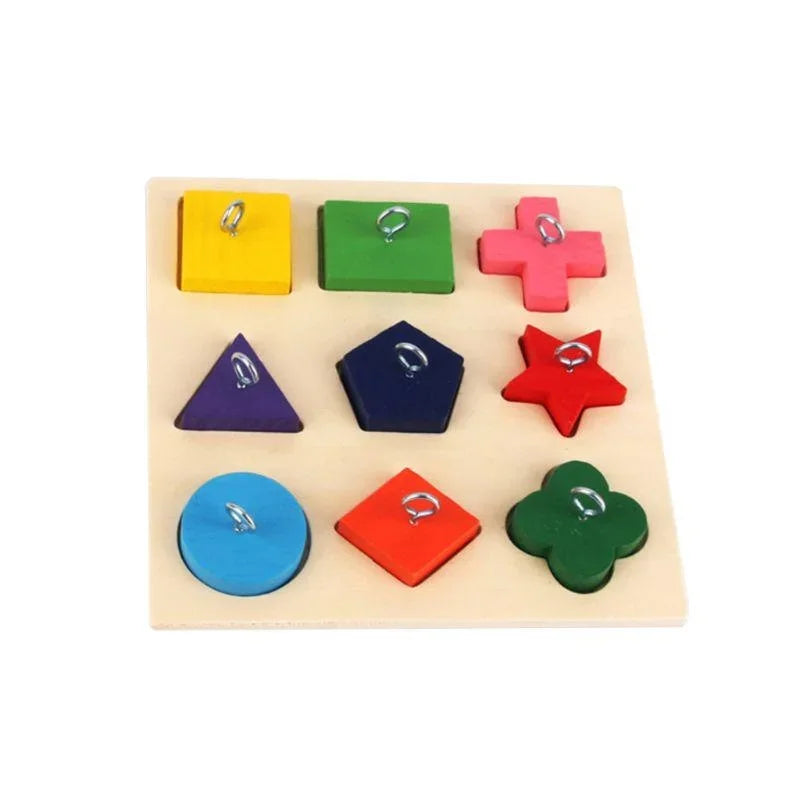 "Feathered Architects: The Ultimate Wooden Block Puzzle for Your Bird's Next Big Construction Project!"