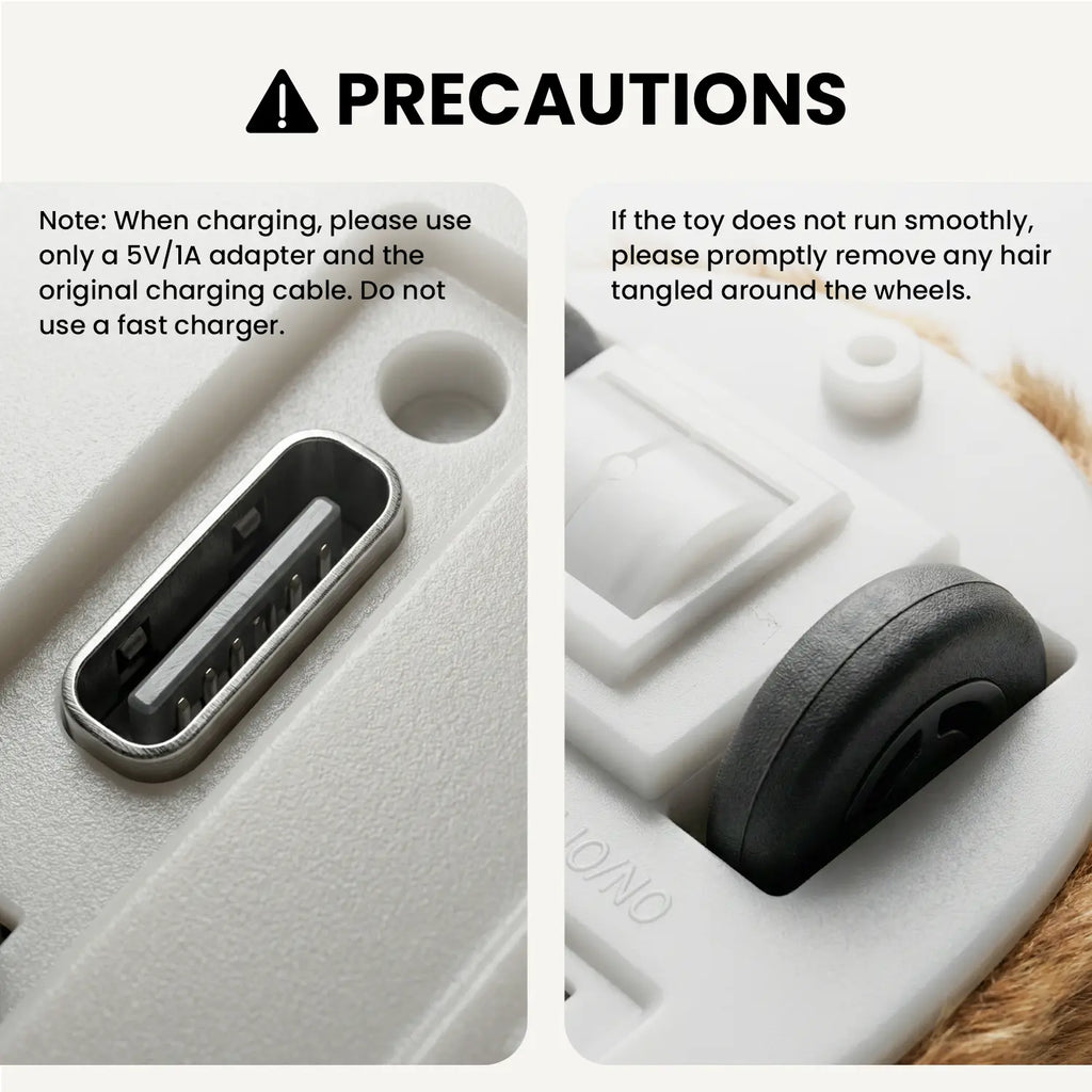 Geoorood USB Rechargeable Interactive Cat Toy - Automatic Mouse with Random Movements for Endless Indoor Fun!