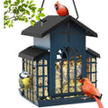 Wildpark 5LB Church Metal Hanging Bird Feeder for Outdoors, Weatherproof Suet Feeders for outside Hanging, Large Bird Feeders Great for Attracting Finch, Woodpecker and More Wild Birds-White