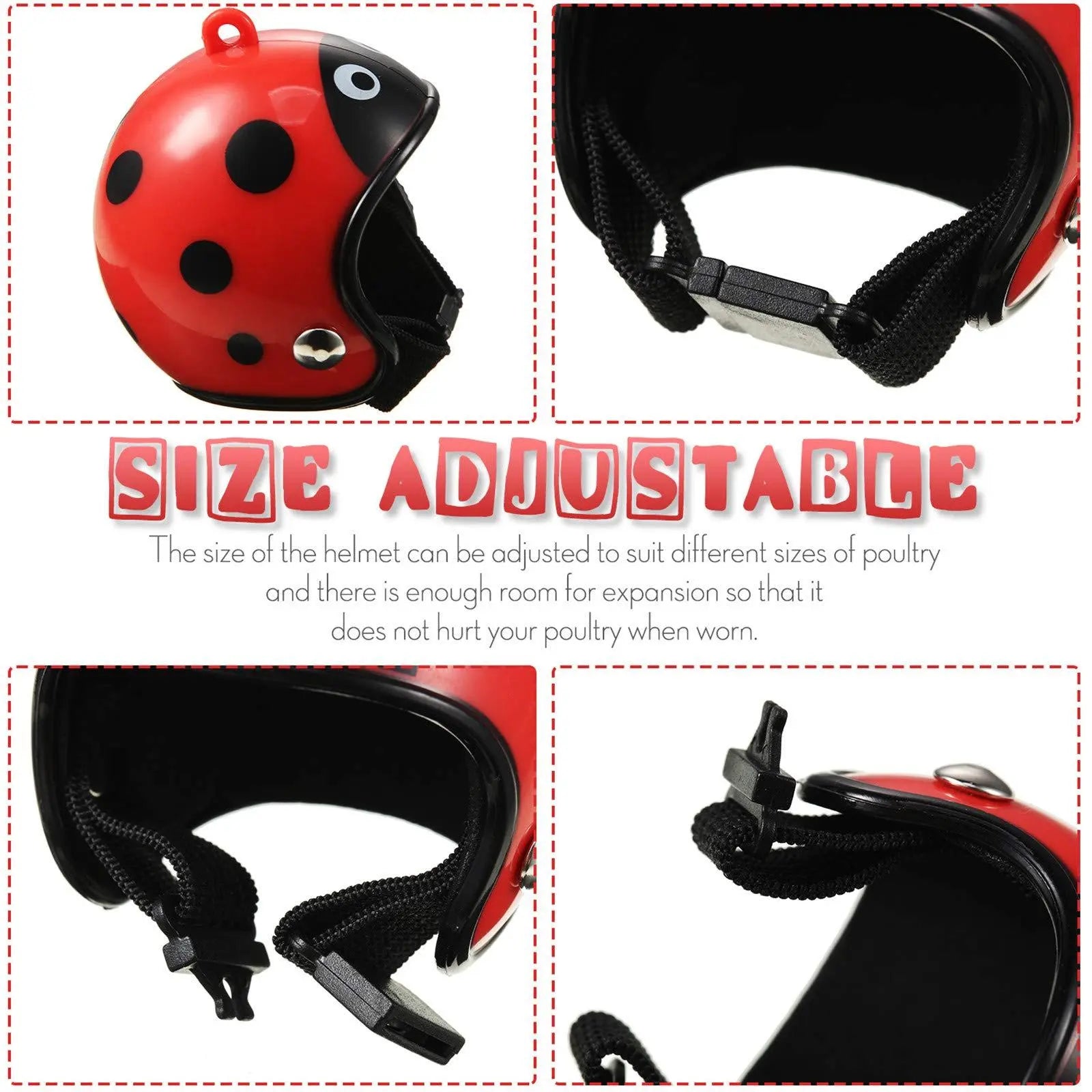 8-Piece Rainproof Chicken Hats - Stylish and Functional Protective Gear for Chickens and Parrots