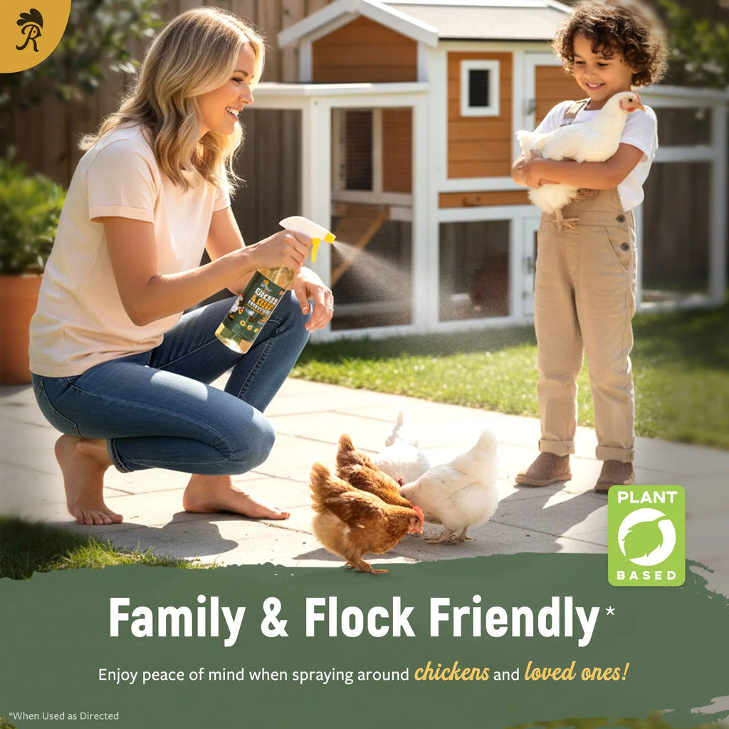 Reliant Pet Chicken & Coop Poultry Spray for Mites, Lice, Ticks, Fleas, and Flies - Safe for Chickens with No Egg Removal Required - Special Mother's Day and Father's Day Promotion